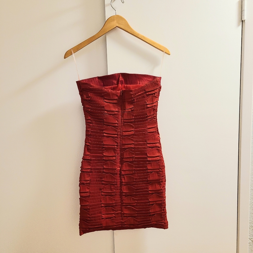Red Mini Dress - Picture 2 of 5